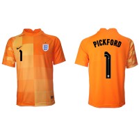 Billiga England Jordan Pickford #1 Målvakt Borta fotbollskläder VM 2022 Kortärmad